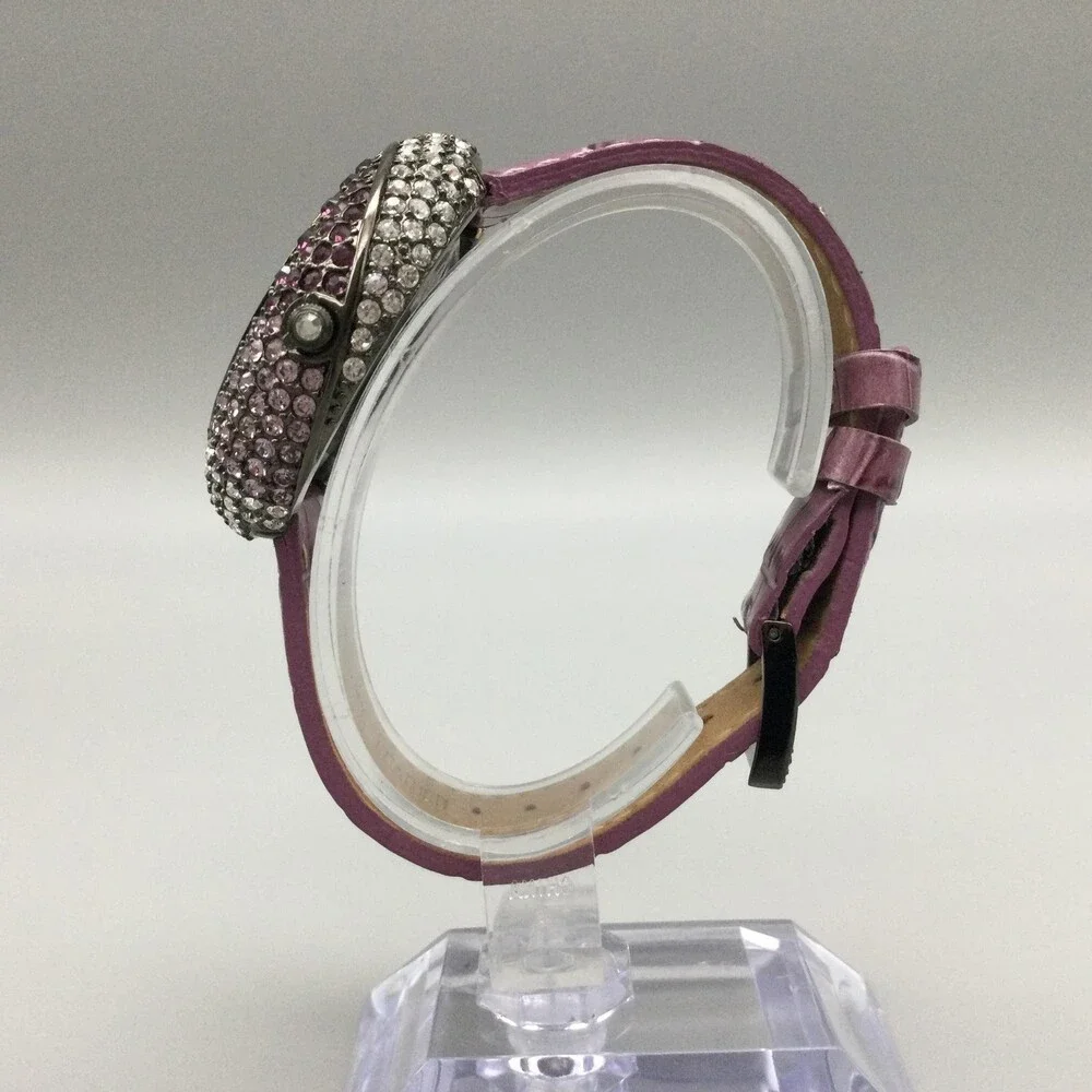 Adrienne Couture Womens Watch 41mm Pink Silver Tone Limited Edition New Battery